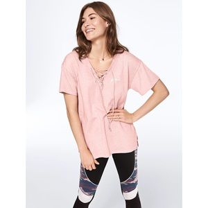 VS Pink Lace Up Legging Tee